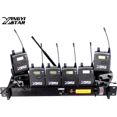 SR2000 Professional Monitoring UHF Wireless In Ear Headphone Stage Monitor System One Transmitter With Ten Bodypack Receivers