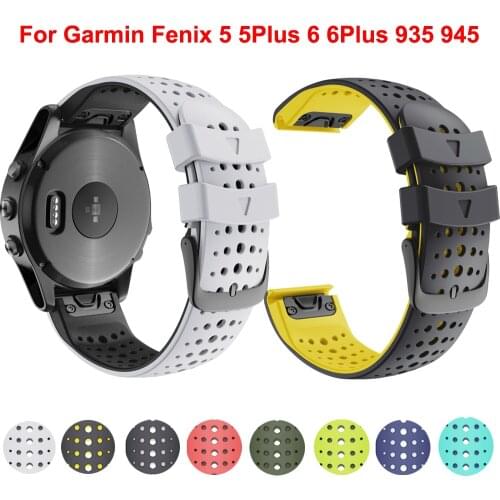 22 26mm WatchBand Quick Release Strap For Garmin Fenix 6X Pro 5X/5Plus/6/6Pro silicone Bracelet easyFit Replacement correa