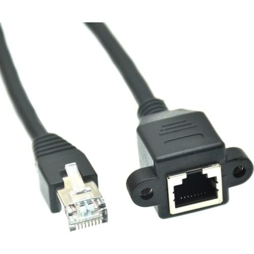 Network Extension Cable RJ45 Male to Female Screw Panel Mount Ethernet LAN 5M 10M 1ft 2ft 3ft 5ft 6ft 15ft 30cm 60cm 150cm 3M 1m