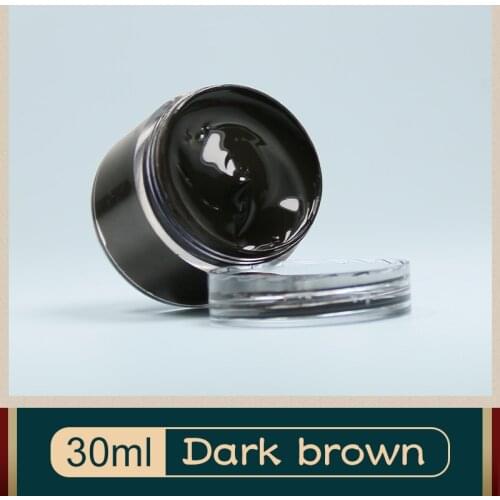 Dark Brown Leather Paste Leather Care Restoration Complementary Color Change Cream for Sofa Clothes Bags Shoes 30ML