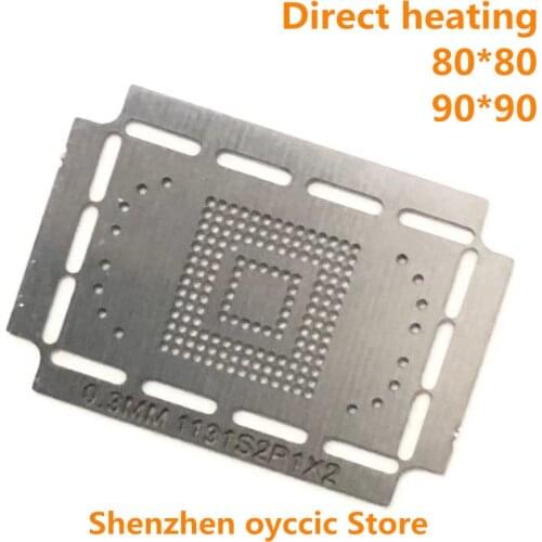 Direct heating 80*80 90*90 KE4CN4K6A KE4BT4B6A KE4CN3K6A EMMC 153 169 0.3MM BGA153 BGA169 BGA Stencil Template
