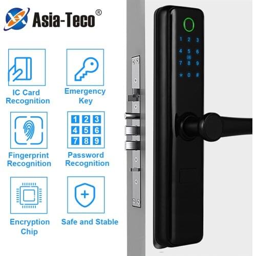 TTlock App Fingerprint Eletronica Lock bluetooth WiFi Remote Control Security Smart Lock with Digital Keypad Password Card Key