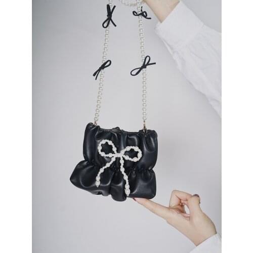 Versatile Pleated PU Leather Handbags for Women 2020 Fashion Daily Shoulder Bags Snap Fastener Mini Party Bags Armpit Bags