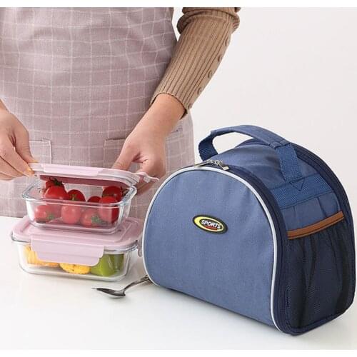 Large capacity Insulated Hand carry Lunch Bags Canvas Thickening Guard Against Leakage Lunch Bag Waterproof Bento Bag