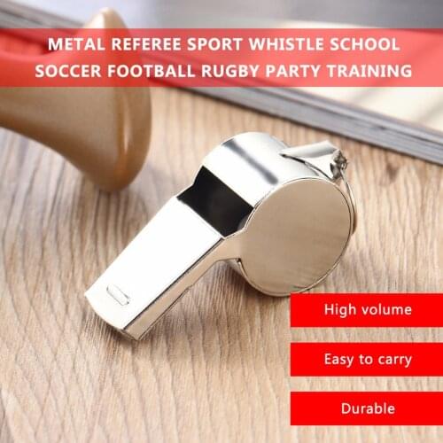 1pc New Arrival Metal Whistle Referee Sport Rugby Party Training School Soccer Football HotSale Dropshipping