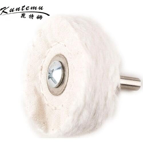 10PCS Cotton Polishing Wheel 2"*40 With Shank For Jewelry Wood Metal Polishing