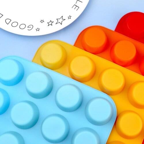 24 Cups Silicone Cake Mold, High-quality Food-grade Silicone, High Temperature Resistance, Easy To Demold DIY Silicone Molds