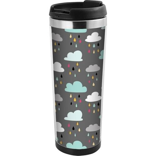 Allmug In-Steel Color Thermos-Clouds
