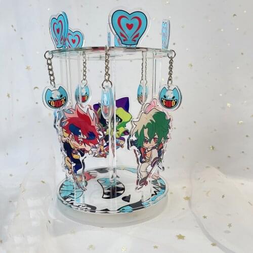 Anime SK8 the Infinity SK EIGHT REKI MIYA Merry-Go-Round Cute Stand Figure Model Plate Toy Cartoon Desk Decor Cosplay Collection