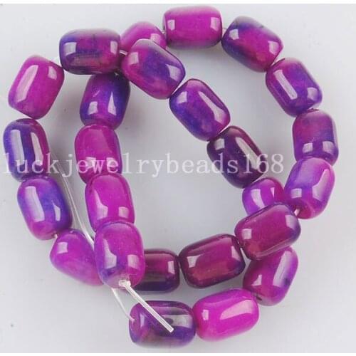 Free shipping Women Fashion Jewelry 15x20mm Sugilite Goldstone Bucket Loose Beads 15.5" G6260