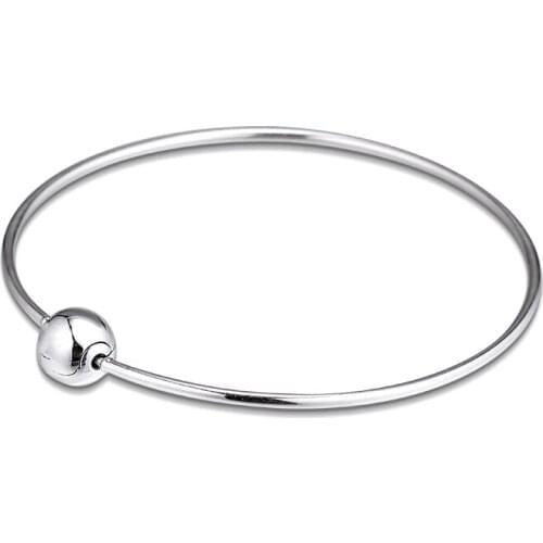 CKK Bracelet Sterling 925 Silver Jewelry ME Bangle for Women Fits ME Beads Pulseira Masculina Feminina
