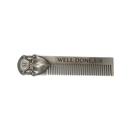 Stainless Steel Beard Shaping Tool Beard Comb Sex Man Gentleman Beard Trim Template Hair Cut modelling tools Beard Brush