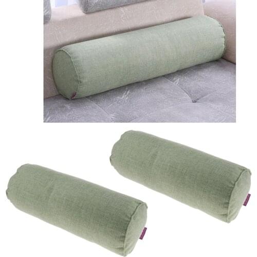 2pcs Home Travel Breathable Back Shoulder Lumbar Foot Neck Bolster Pillow