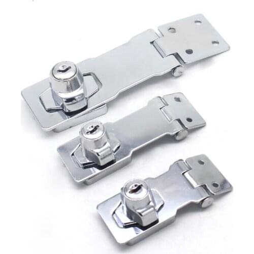 Door Lock, Buckle Vintage Door Lock, Cabinet Lock Door, 2/2.5/3 Inch, Home Lock Buckle from Hole, Safety Locking Hasp with Key