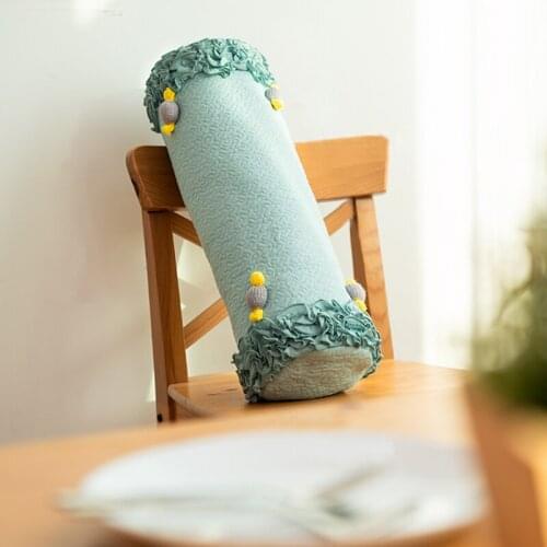 Nordic Cotton Column Pillows for Bedroom Sleeping Living Room Cute Removable Washable Sofa Chair Decor Home Cushion Neck Protect