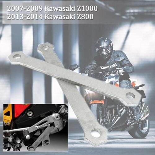 Chrome 2PC Lowering Kit Suspension Drop Links Linkage Fit for Kawasaki 2007 2008 2009 Z1000 2013 2014 Z800 Kawasaki Z1000 800