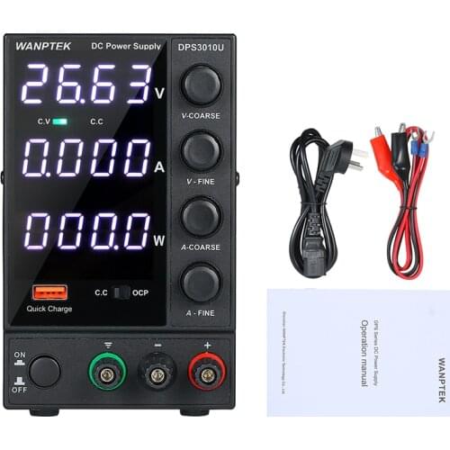 Wanptek Lab DC Power Supply Adjustable DPS3010U USB LED Display Bench Switching Power Supply 30V 10A Regulator Stabilizer Source