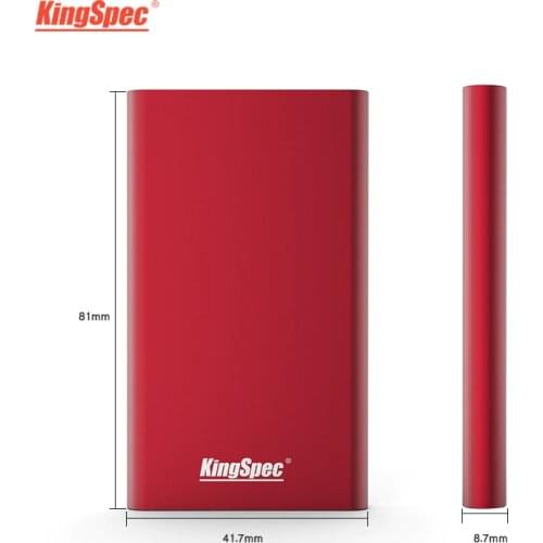 Kingspec ssd 64GB 128GB 256GB 512GB 1TB Type-C harddisk tlc USB3.1 External Solid State Drive compatible with usb3.0 for laptop