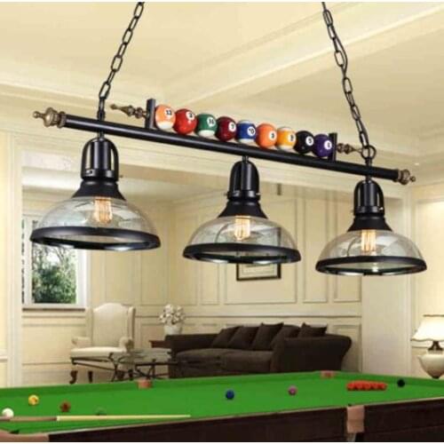 Creative billiards Pendant Lamp Nordic Decorate Lights Retro Industrial E27 Pendant Lights Restaurant Bar Cafe Hanging Lamp