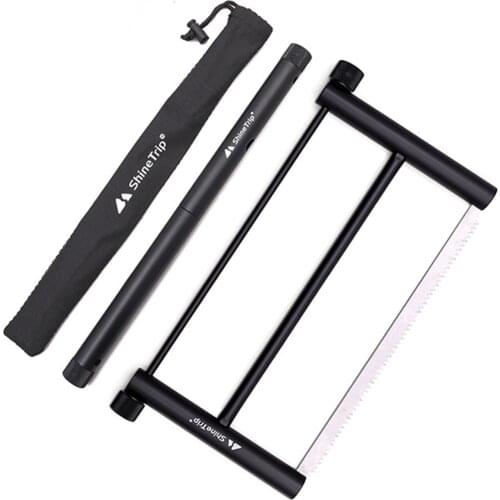 ShineTrip Multiductional Folding Wood Saw Aluminium Alloy Hand Saw Mini Garden Bucksaw for Woodworking Survival Hand Tool
