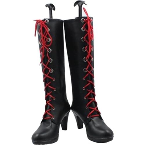 Danganronpa Dangan-Ronpa Junko Enoshima Cosplay Shoes Custom made High-top lace-up boots