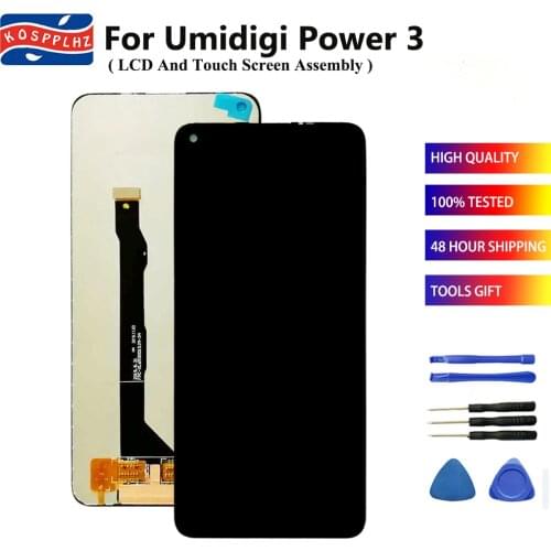 A+ Quality For UMIDIGI Power 3 LCD Display Touch Screen Digitizer Assembly 100% Tested UMI Power3 power 3 LCD Replacement + Glue