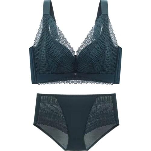 Push Up Bras for Women Sexy Underwear set bh Lace Female Brassiere Wireless Women Bra Lingerie Bralette Matching pants sets