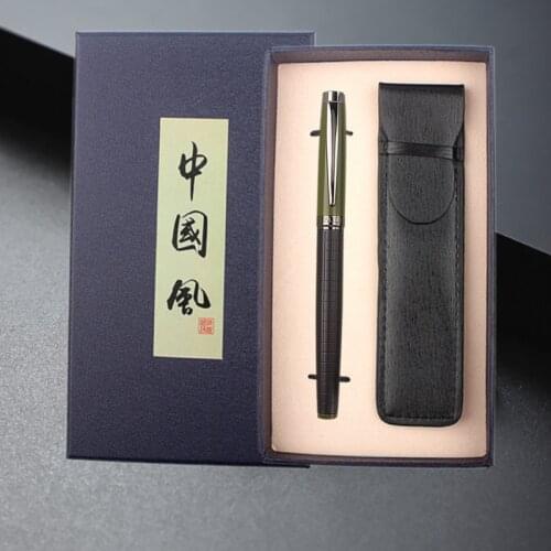 High-quality new Metal Fountain Pen Nib 0.5mm gray Clip Elegant Excellent Business Office Gift Pen