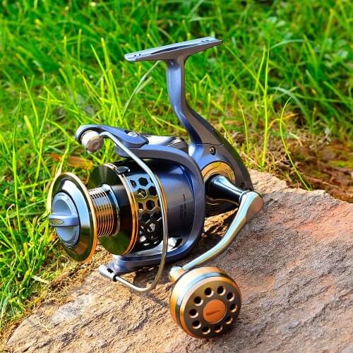 PROBEROS Fishing Spinning Reel Metal Wire Cup Left/Right CNC Alloy Handle Plastic Body 21kg Max Drag Independent Alarm Device