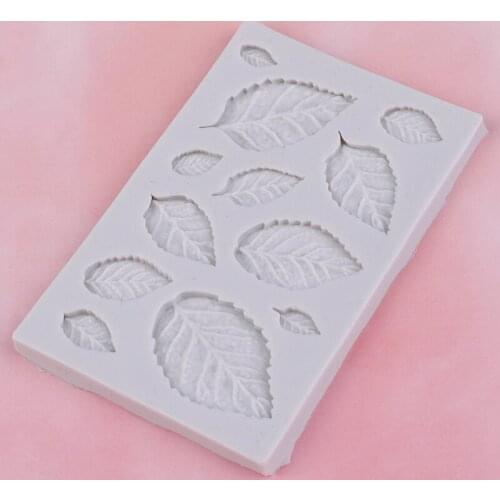 Rose leaves silicone soap mold kitchen accessories cake mold cookies cake tools