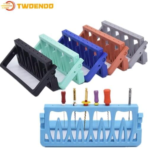 Dental Tool 8 Holes Autoclavable Endo Block Endo Holder for Root Canal Dentist Tool