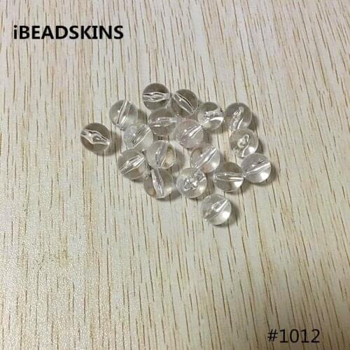 Choose size) Acrylic clear round shape beads (As shown) for jewelry necklace making #1012