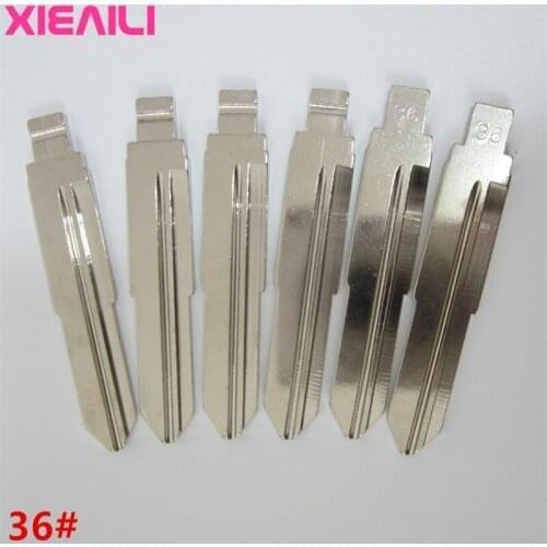 XIEAILI 50Pcs/lot 36# Metal Blank Uncut Flip KD Remote Key Blade For Hyundai Tucson S198