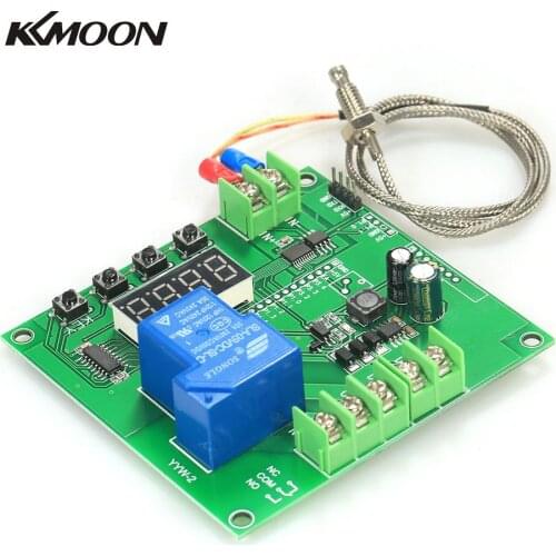 0~1000 degree Mini bright LED display Temperature Controller Module Temp Control Switch Board with K-type Sensor Probe