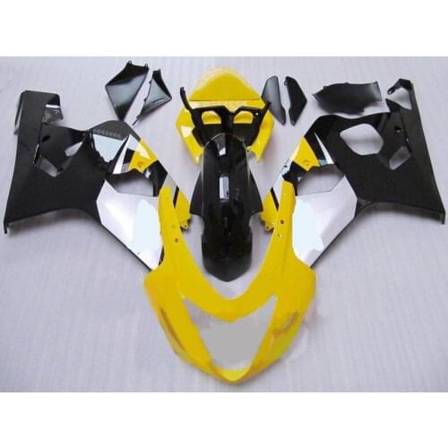 Motorcycle yellow black Fairing kit for GSXR600 750 K4 04 05 GSXR 600 GSXR750 GSX-R600 750 2004 2005 Fairings set