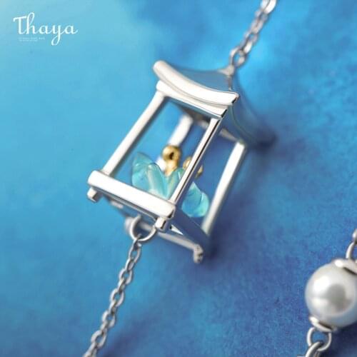 Thaya Women Earring Stud Green Crystal Plated Gold Lantern Earring For Women Unusual Earrings Jewelry Gift bijouterie