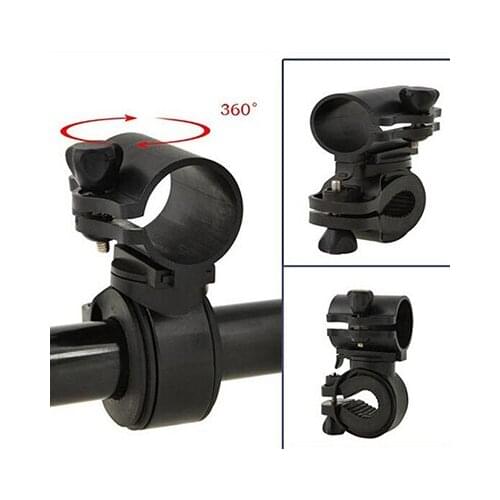 1Pc New LED Torch Bracket Mount Holder Sports Accessories Bicycle Lights Mount Holder 360 Rotation Cycling Bike Flashlight