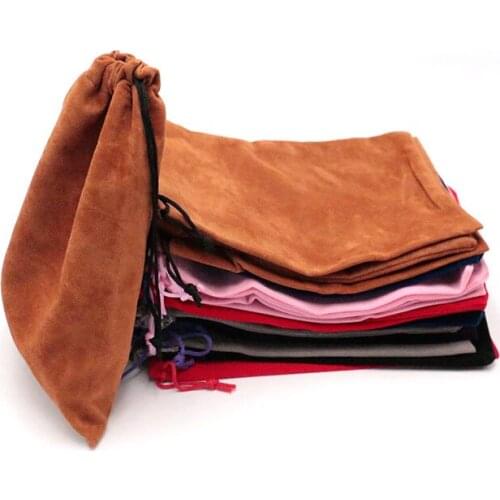 20pcs/lot 15x20cm Velvet Pouches Jewelry Packaging Display Drawstring Packing Gift Bags & Pouches more color for choose