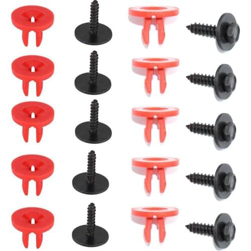 20Pcs New Car Engine Cover Undertray Guard Engine Cover Clips Screws Bottom Cover Shield Guard Fit for Ford Focus Accessories