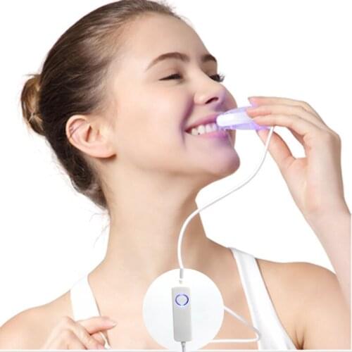 Angelsmile Teeth Whitening Kit 16 LED Light Dental Whitener Gel Oral Cleaning System Portable Dentisry Bleaching Equipment