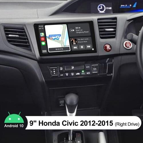 Car Radio Multimedia Video Player Navigation GPS Android 10 4G For Honda Civic 2012-2015 With 9 Inch IPS Screen Automotive Goods