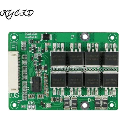 BMS 10S 36V 30A PCM PCB For 3.7V Lithium ion 18650 Battery Pack with Balance Function For E-bicycle Scooter Charging