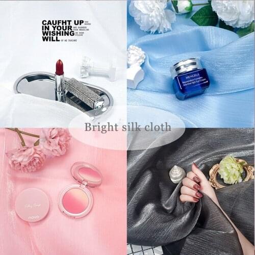 Ins Photography Background Bright Silk Gauze Cloth Photo Accessories Decorations for Jewelry Nail Polish Photo Shoot Props
