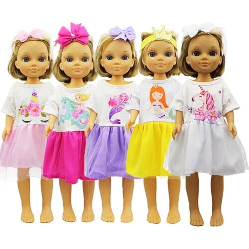 Headflower + dress Clothes For FAMOSA Doll For Nancy Doll Accessories