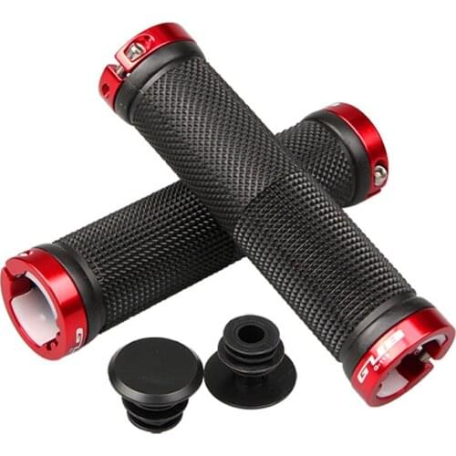 GUB New Rubber/Sponge/Leather Bicycle Handlebar Grips Anti-Skid Shock-absorbing MTB Road Bike Lockable Lockable Handle Grip