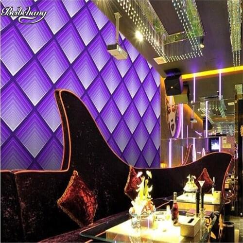Beibehang Personalized Brick Gold Foil Entertainment Place Bar Internet Coat Geometric KTV Reflective Gold Foil Wallpaper