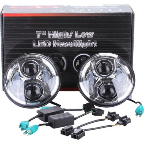 J224 Jeep wrangler LED head lamp)without LED Ring for JK 2007-2017 LANTSUN