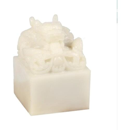 Chinese Classical Emperor Yuxi resin Seal Decoration Model Room Home Study Office Desktop Seal Decoration resin Crafts