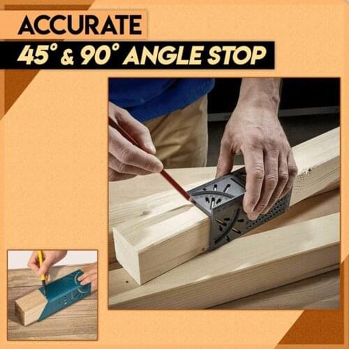 3D Multi-Angle Measuring Ruler Tools 45 90 Degree Angle 20x6x7cm Wood Working Multi-Angle Measuring Ruler Accessories