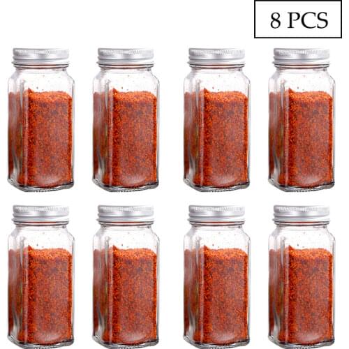 Seasoning Box Lid Condiment Pot Seasoning Bottle Glass Kitchen Supplies And Materials Saltcellar Canister Set 14 Glass Spice Jar